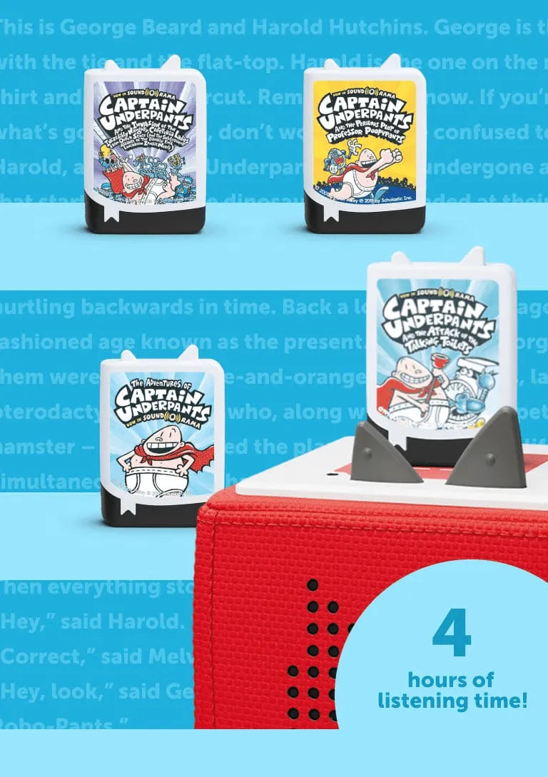 Captain Underpants Book Tonies - 4 Pack